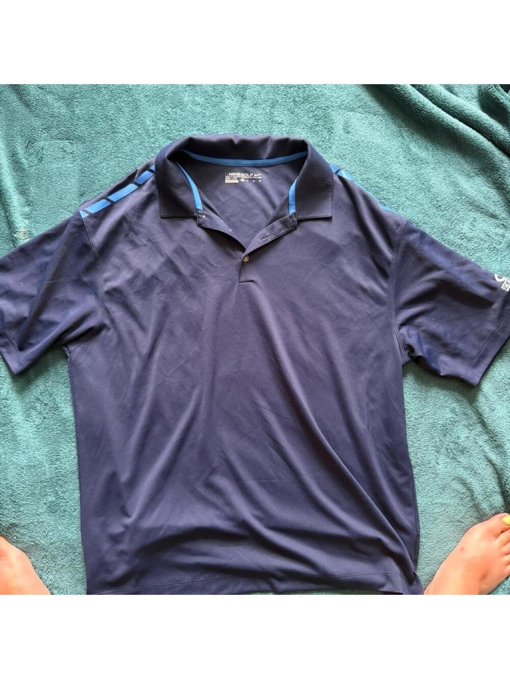 Callaway Golf Polo Shirt Navy Blue Size XL Dri-FIT